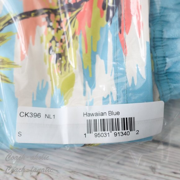 NWT Coach CK396 Hawaiian Print Swim Trunks Size S - Picture 4 of 6